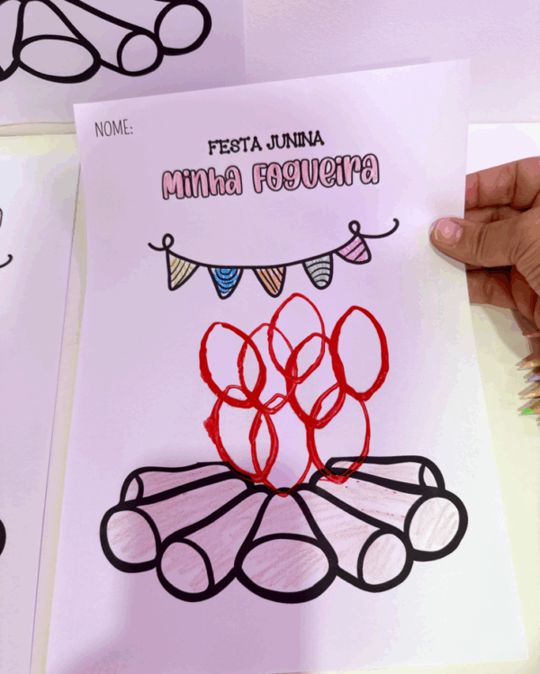 Atividade de Artes Fogueira -Festa Junina - Imagem 2