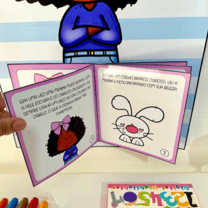Livro “Menina Bonita do Laço de Fita com a história resumida e ilustrada