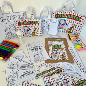 Kit Capas de Atividades Tema Natal Cristão 1