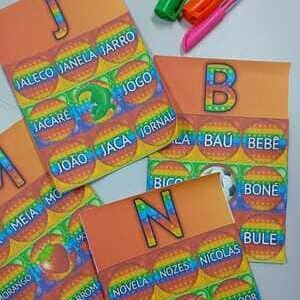 ALFABETO E LEITURA POP IT